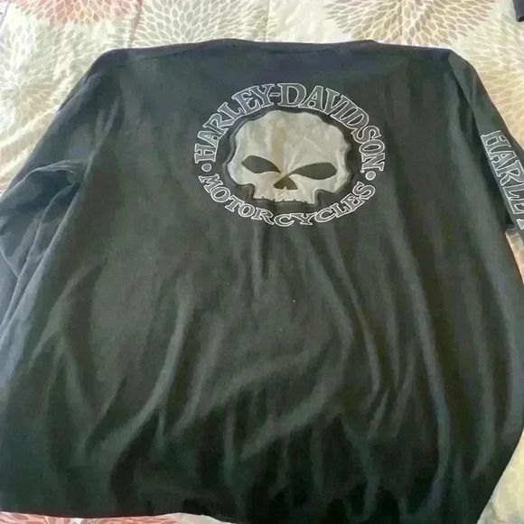 Mans Harley Davidson long sleeve barley worn - Picture 4 of 4